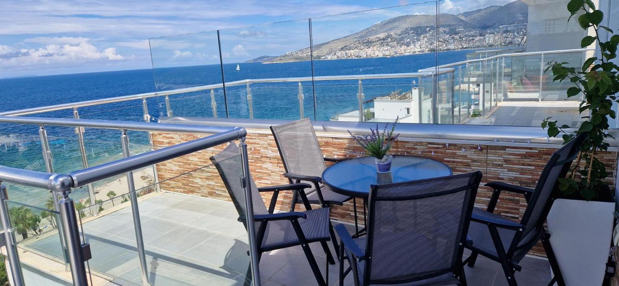 Apartament Sadet'S Penthouse Saranda Zewnętrze zdjęcie