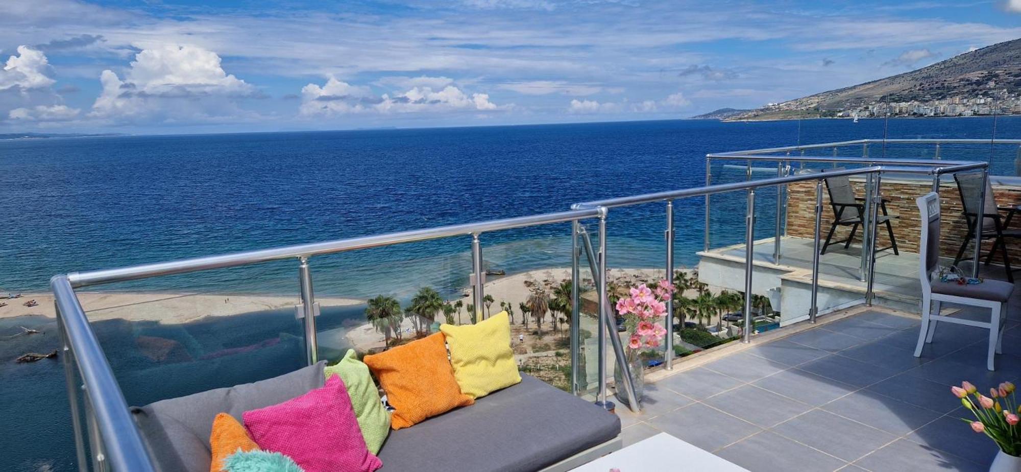 Apartament Sadet'S Penthouse Saranda Zewnętrze zdjęcie