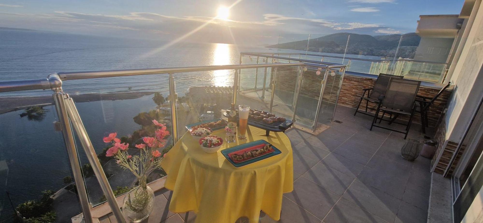Apartament Sadet'S Penthouse Saranda Zewnętrze zdjęcie